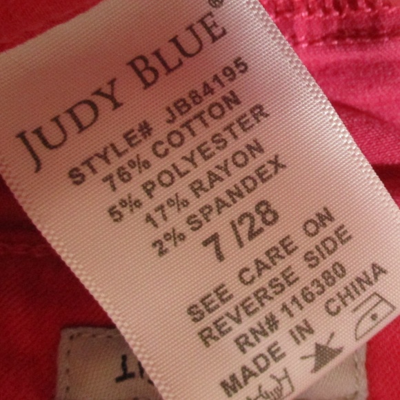 Judy Blue Jeans Women's 28 Hot Pink Skinny Fit Ankle Stretch Denim - Picture 8 of 8